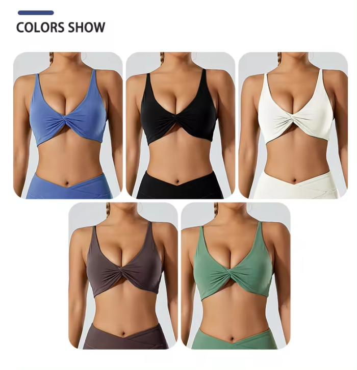 7 pcs women's naked exercise quick-drying fitness wear Outdoor running tight yoga set - Image 7