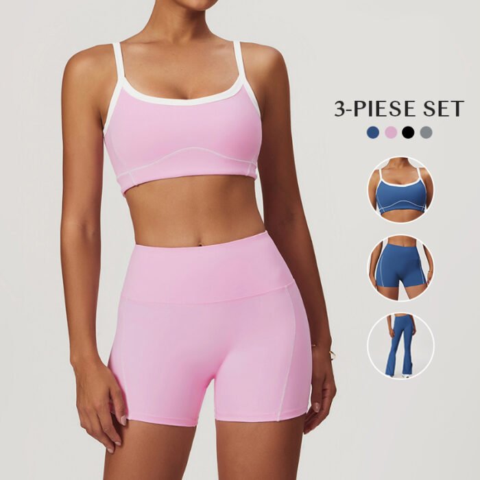 2025 New Women Sportswear Women Hollow Custom fitness Seamless Active Wear Yoga Set Custom logo Workout Clothing gym fitness set - Image 3