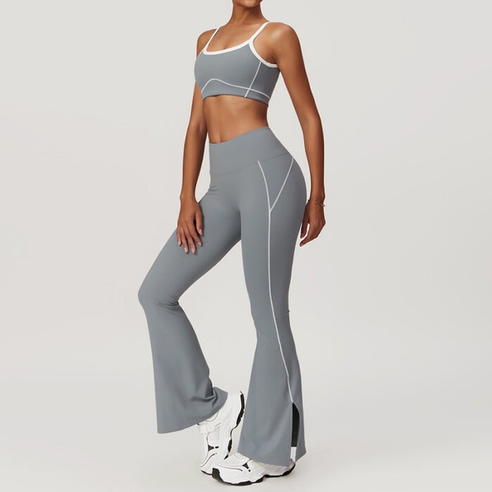 2025 New Women Sportswear Women Hollow Custom fitness Seamless Active Wear Yoga Set Custom logo Workout Clothing gym fitness set - Image 5